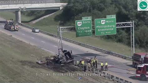 accident on i 70 right now.